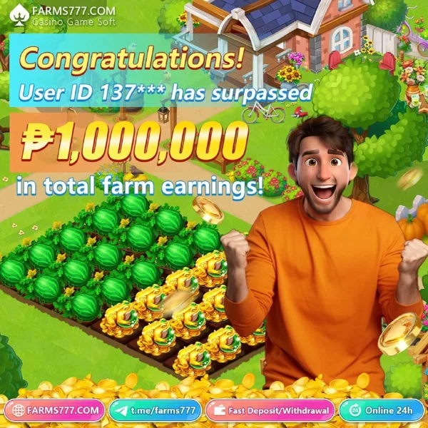 FARMS777 Bonus Member Baru 100%